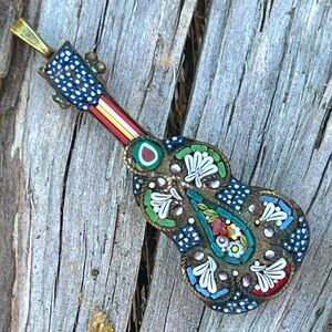 VINTAGE Micromisaic guitar **repurposed**